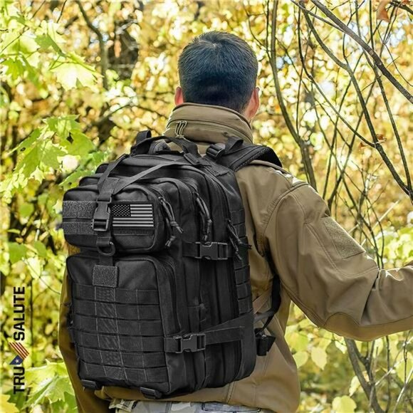 Tru Salute 45L Tactical Backpack Military Molle Bugout Bag Survival Rucksack - Picture 5 of 8